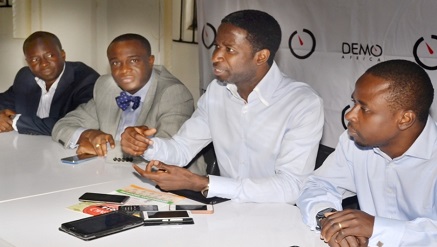 (L-r): Deremi Atanda, executive director, SystemSpecs  Limited, Yele Okeremi, managing director, Precise Financial Systems, Kola Oyeneyin, Founder, Venia Business Hub and Tunji Eleso, director, Pre-Incubation Co-Creation Hub, all member of Local Organizing Committee of DEMO Africa at the press briefing of the forth coming DEMO Africa event in Lagos, recently.